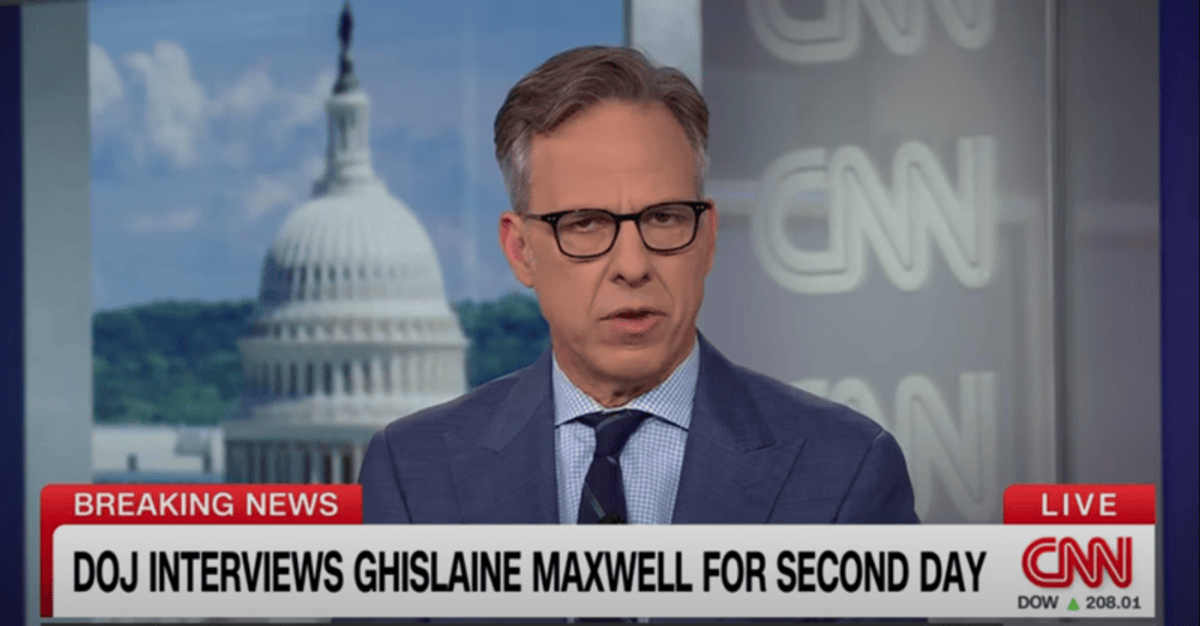 'Rush to judgment?' CNN's Jake Tapper scolds MAGA over sudden defense of Ghislaine Maxwell
