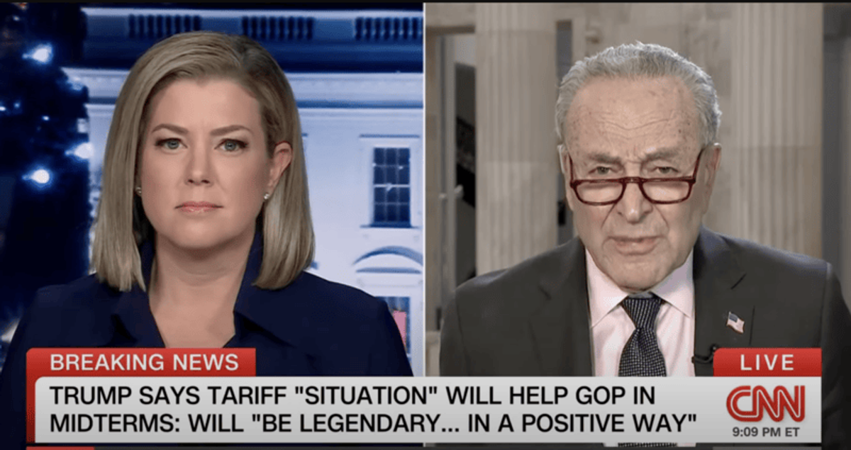 'Fire in the belly?' CNN host grills Schumer on whether he's the 'man for the moment'