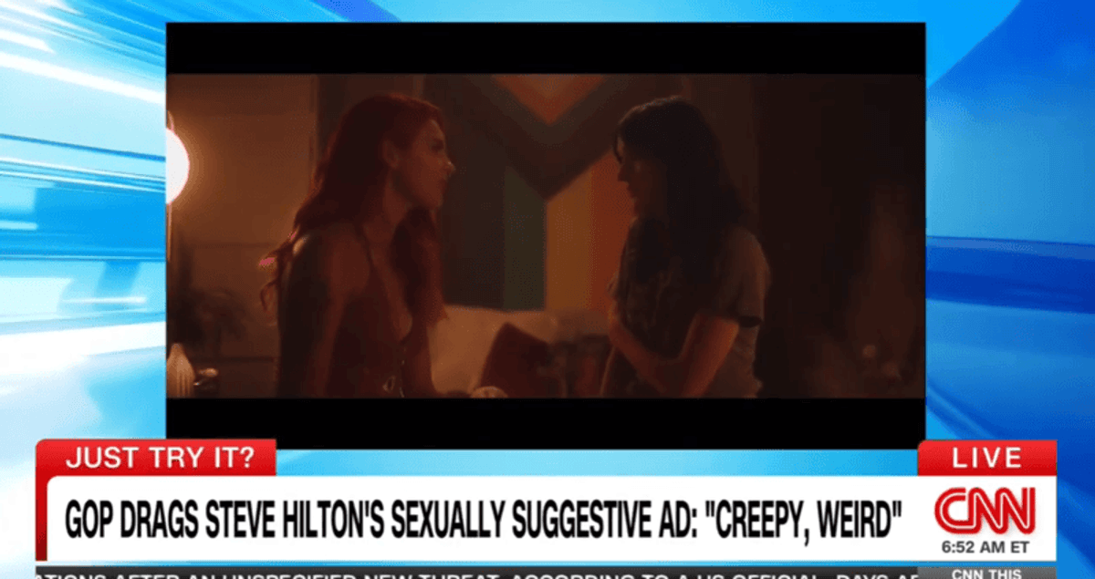 Surprising twist as Republican's racy ad trashed as 'grotesque' on the right