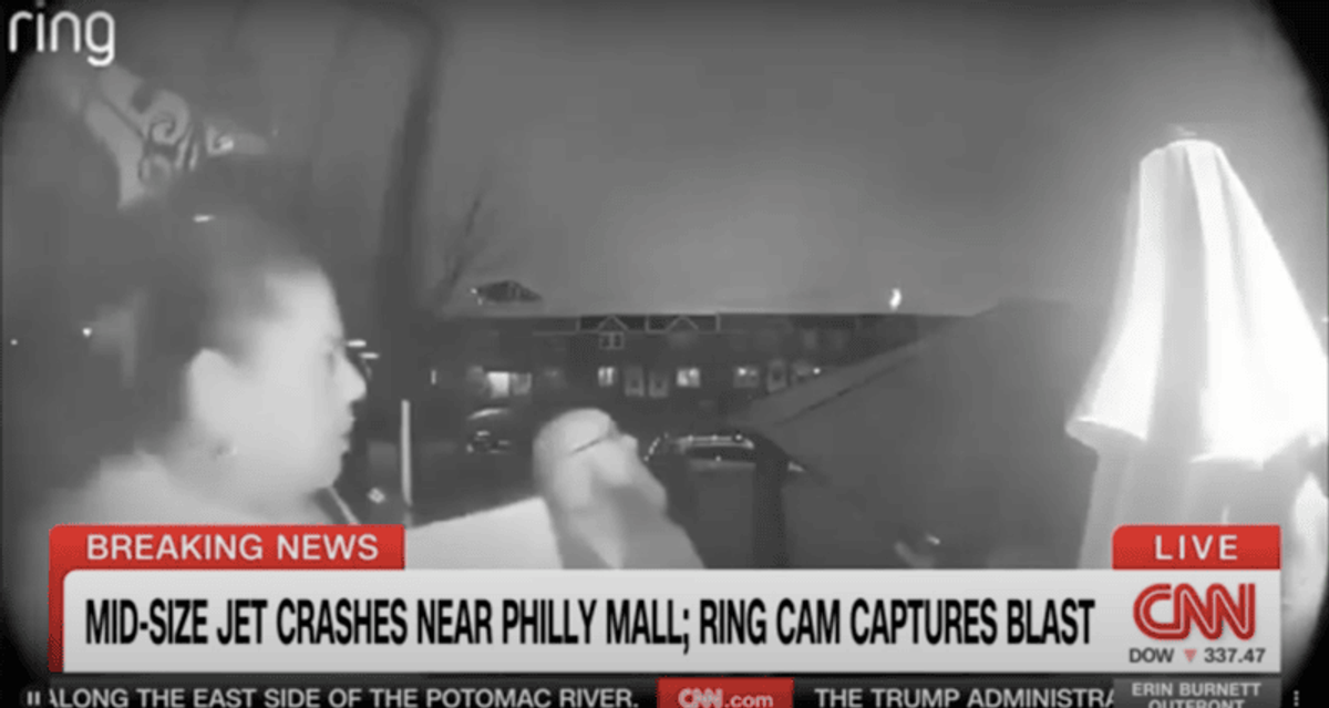 Ring doorbell cam captures moment plane crashes into building near Philadelphia mall