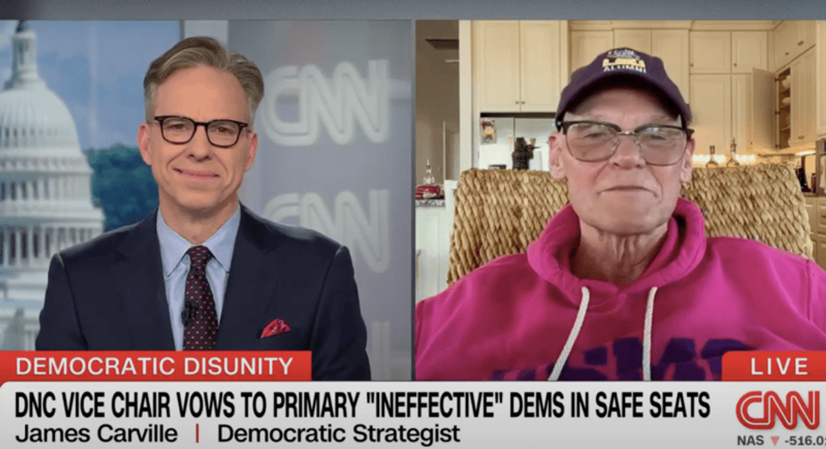 'Most insane thing I've ever heard!' James Carville unloads on new DNC official