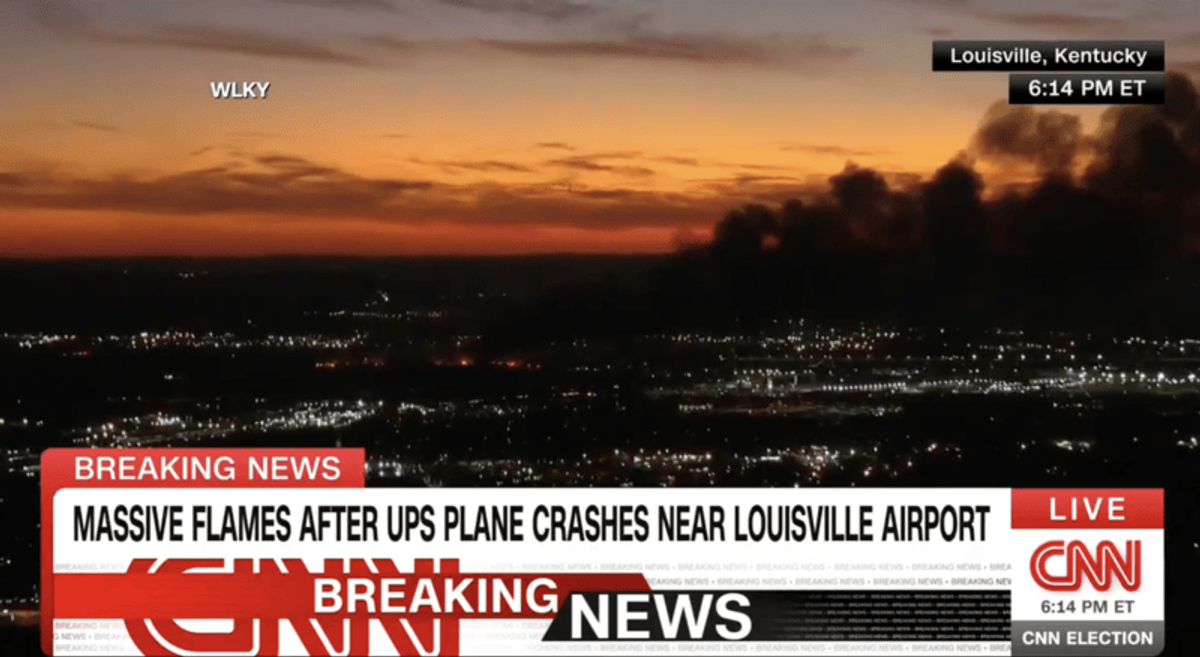 Massive shelter-in-place ordered as UPS plane crash sends thick smoke billowing into sky