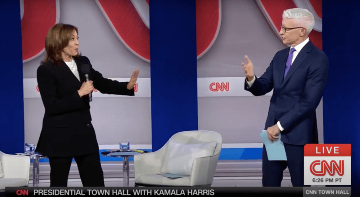‘We did the right thing’: Kamala Harris pressed on administration’s record on immigration