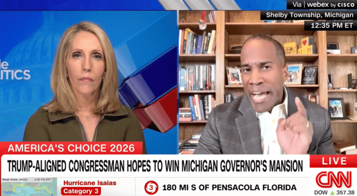 MAGA candidate gets more than he bargained for in tense exchange with CNN's Dana Bash