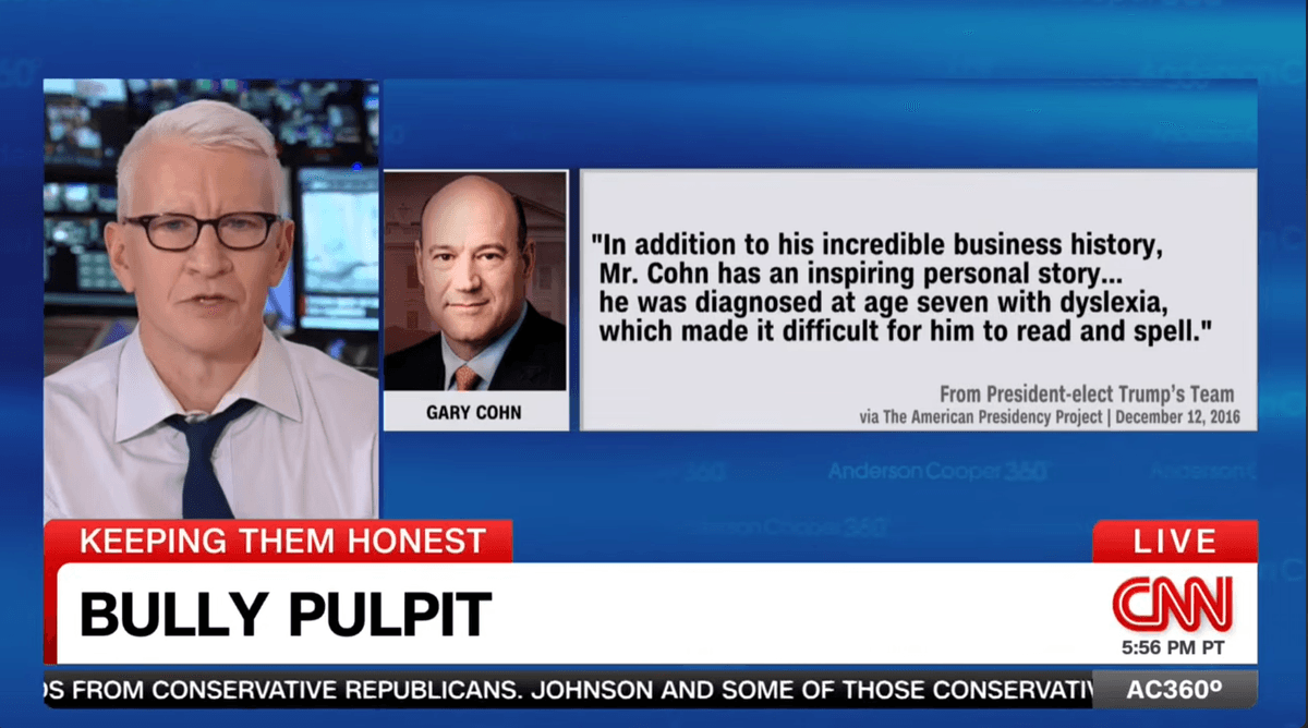 Anderson Cooper scorches Trump's dyslexia mockery with supercut of president's own fumbles