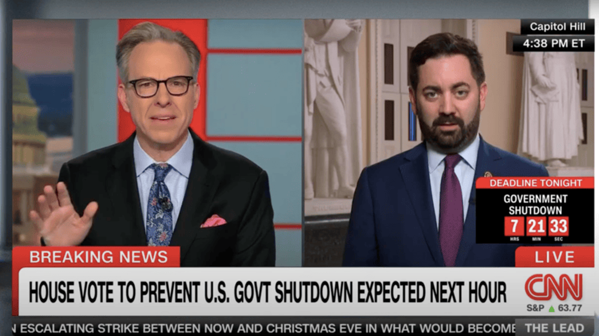 'You can't govern': CNN anchor confronts GOP lawmaker ahead of vote on spending bill