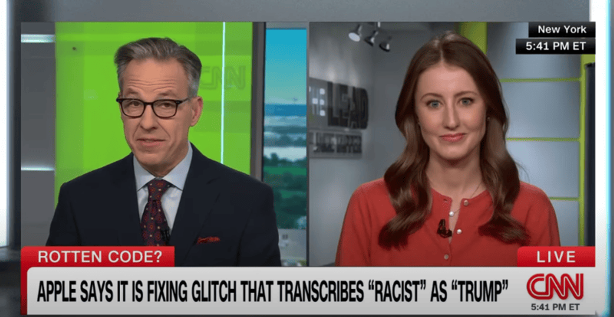 'Fishy glitch': CNN’s Jake Tapper doubts iPhone ‘bug’ replaced ‘racist’ with ‘Trump'