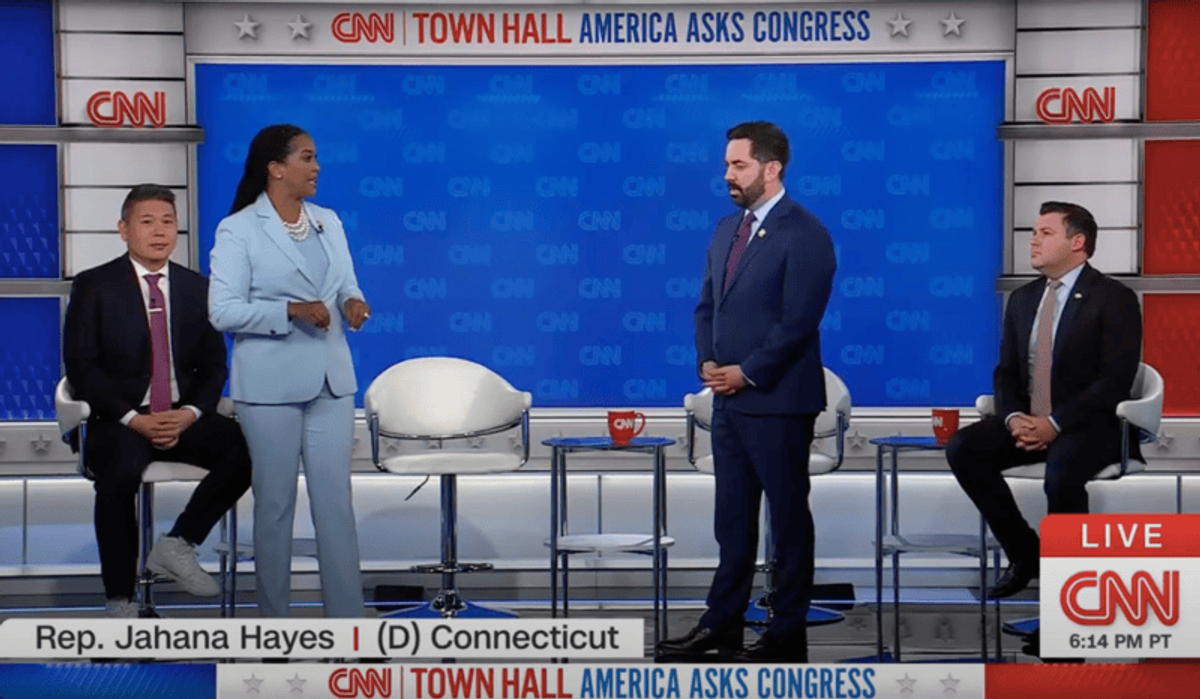 'None of you stood up!' Town hall clash sends Republican leaping out of seat