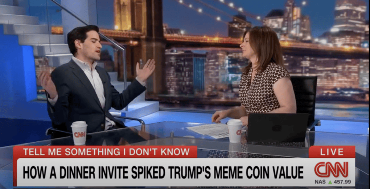 'My goodness gracious!' CNN forecaster floored as Trump meme coin surges while polls sink