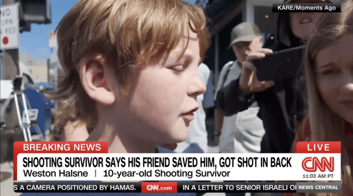 ‘He laid on top of me’: 10-year-old recalls friend’s brave act during mass school shooting