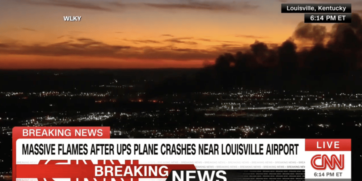 Massive shelter-in-place ordered as UPS plane crash sends thick smoke billowing into sky
