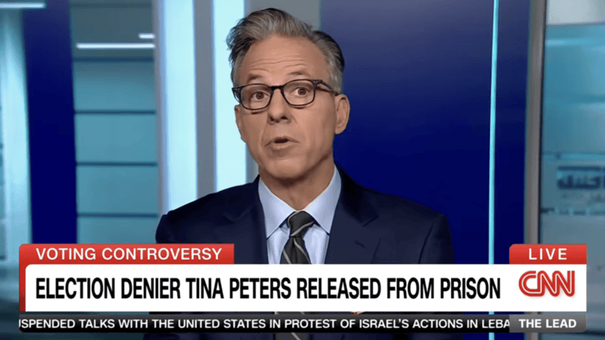 'Wow!' Jake Tapper astounded by Tina Peters' first interview after being freed from prison