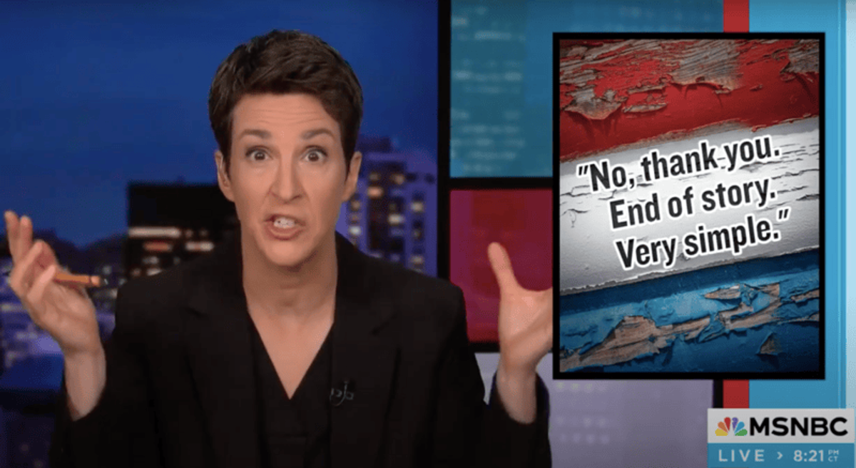 'Unpopular and un-smart': MSNBC's Rachel Maddow tears into new Trump moves