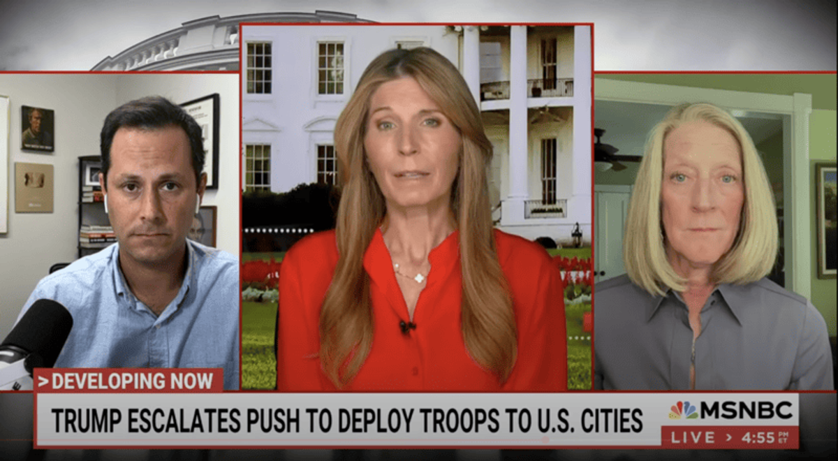 'Let me stop you there': Nicolle Wallace cuts off guest calling for 'nuance' on Trump move