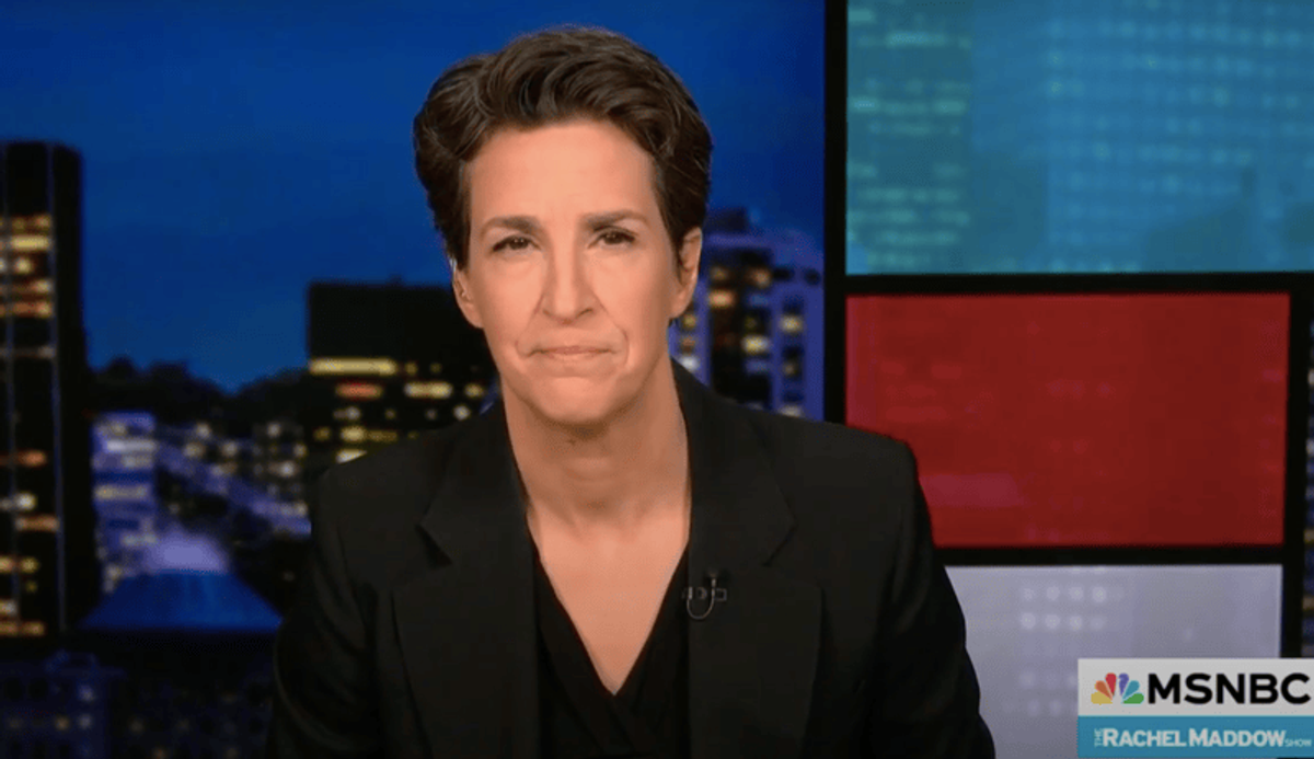 'Absolutely blowing it': MSNBC's Rachel Maddow shares key lesson of Trump's first 100 days