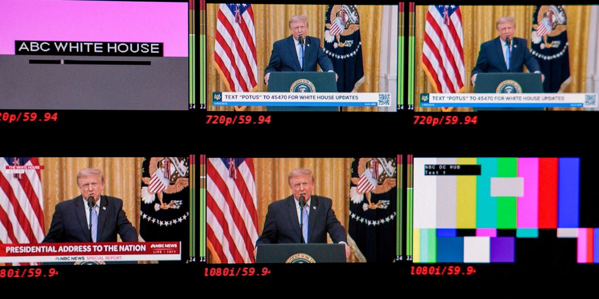TV networks humiliate Trump after refusing to air his address last night