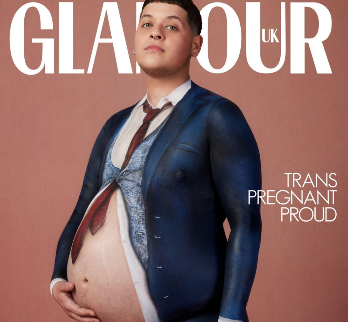 Pregnant transgender man featured on cover of Glamour magazine