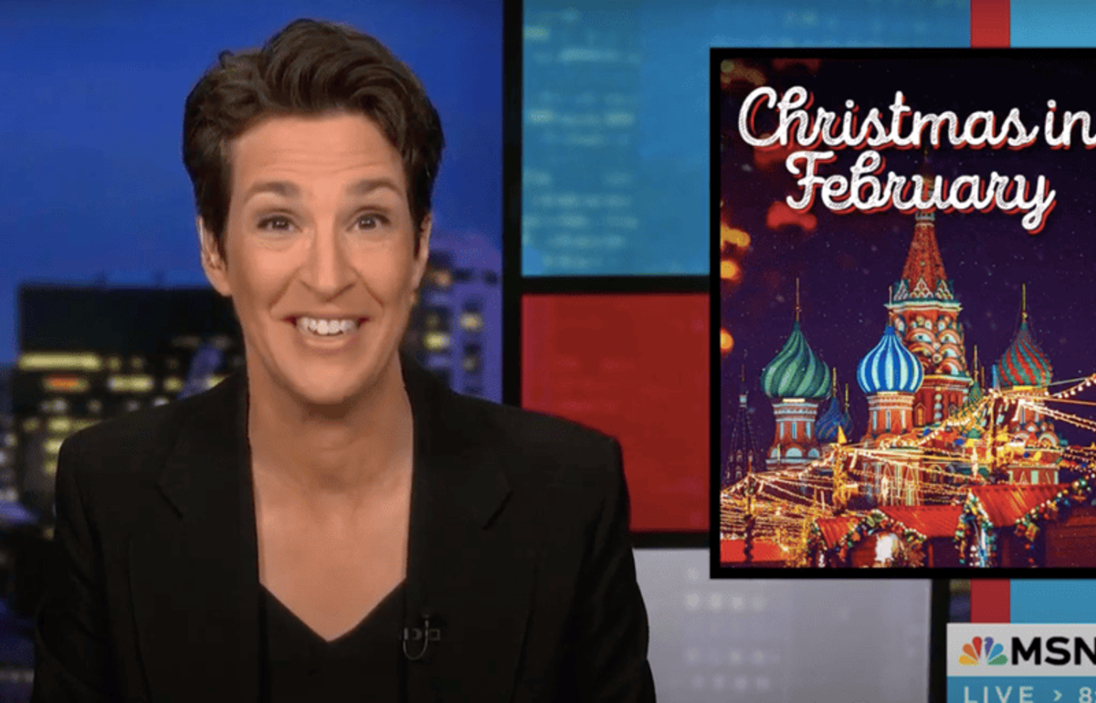 ‘Kremlin Christmas’: Rachel Maddow flags 'red line' as top Trump nominee faces Senate vote