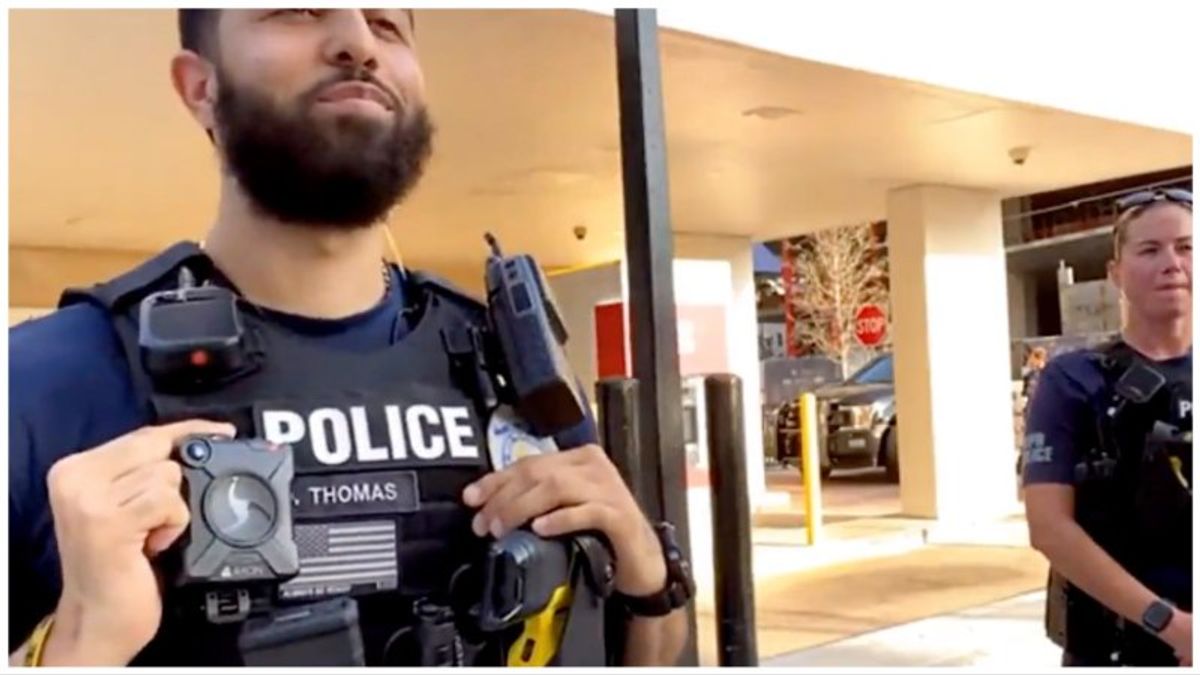 Watch: Florida cops stay composed as man throws a racist tantrum after being confronted over antisemitic flyers