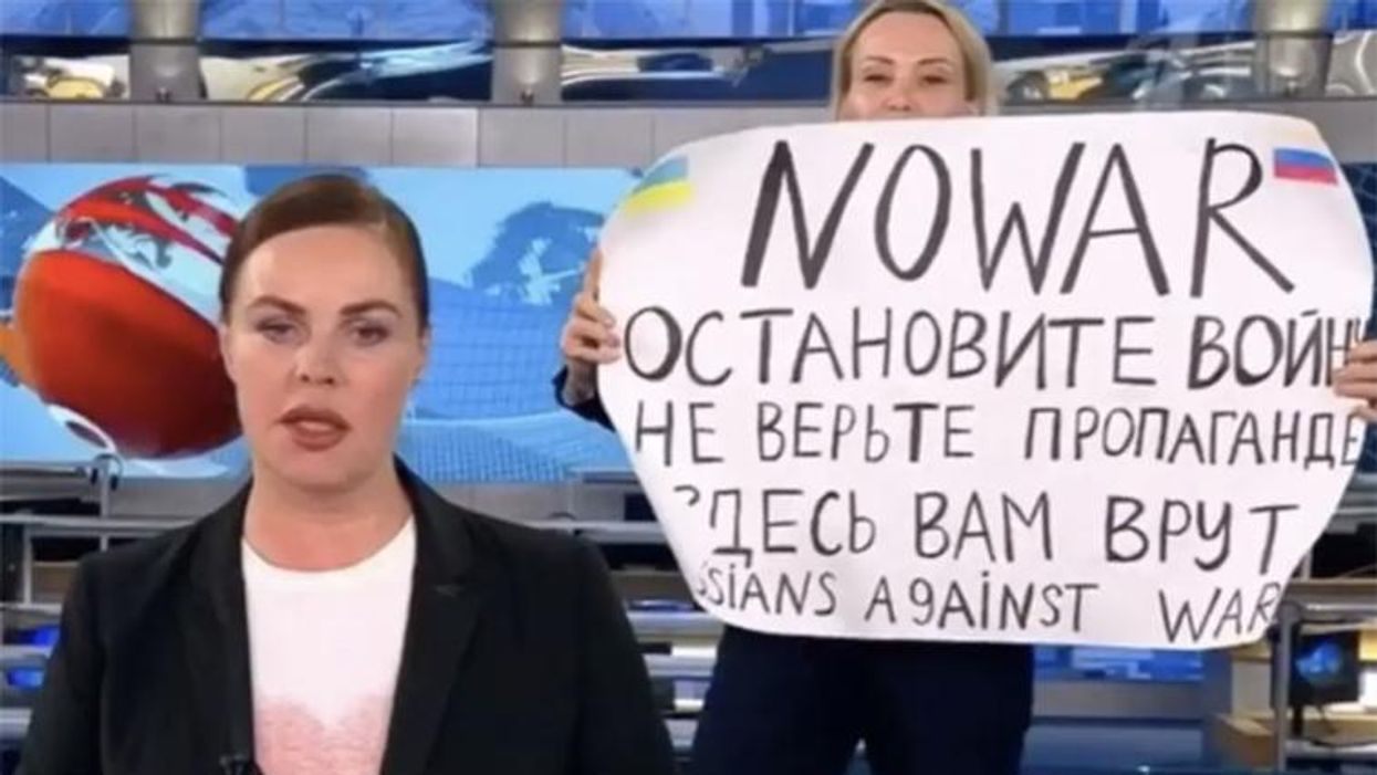 Russian TV news producer faces 15 years in prison for 'No War' on-air protest