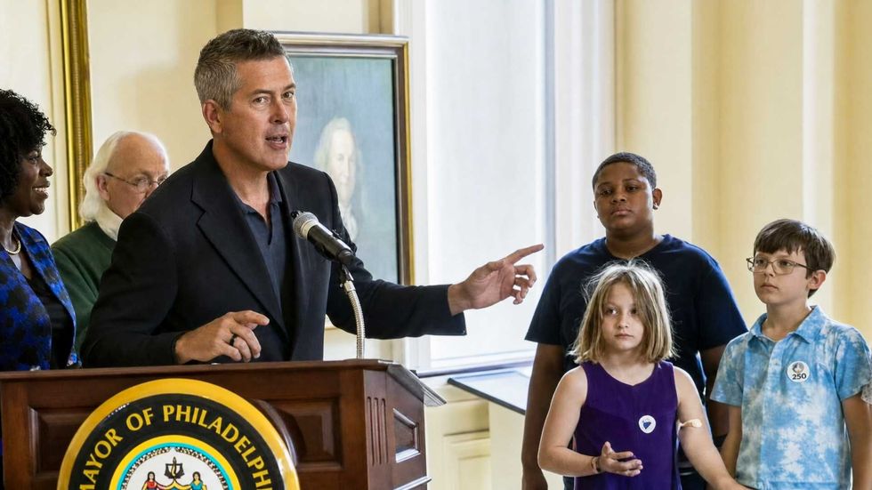 Sean Duffy scolds child who isn't 'thrilled' with his speech: 'There's no yawning'
