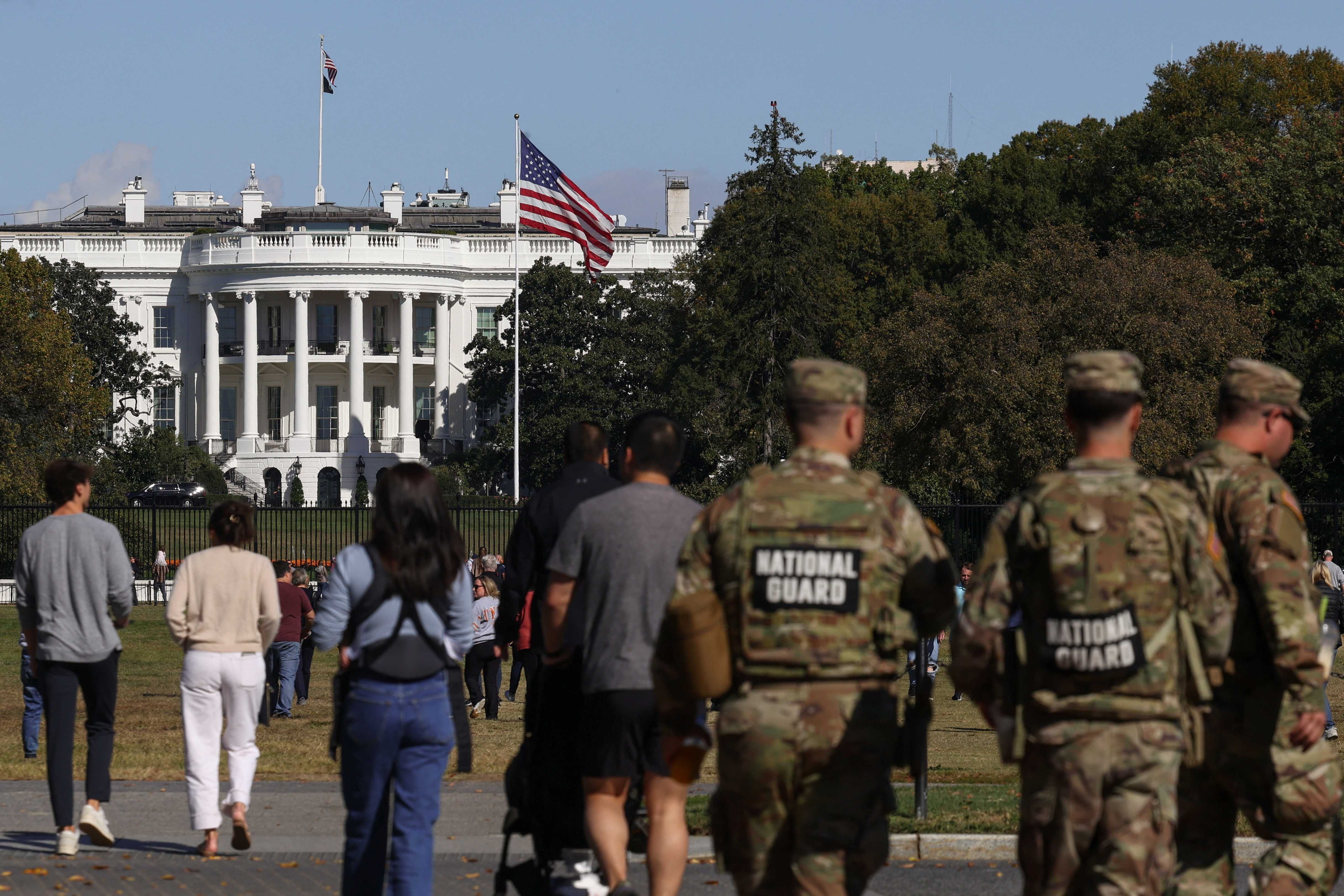 National Guard near the White House