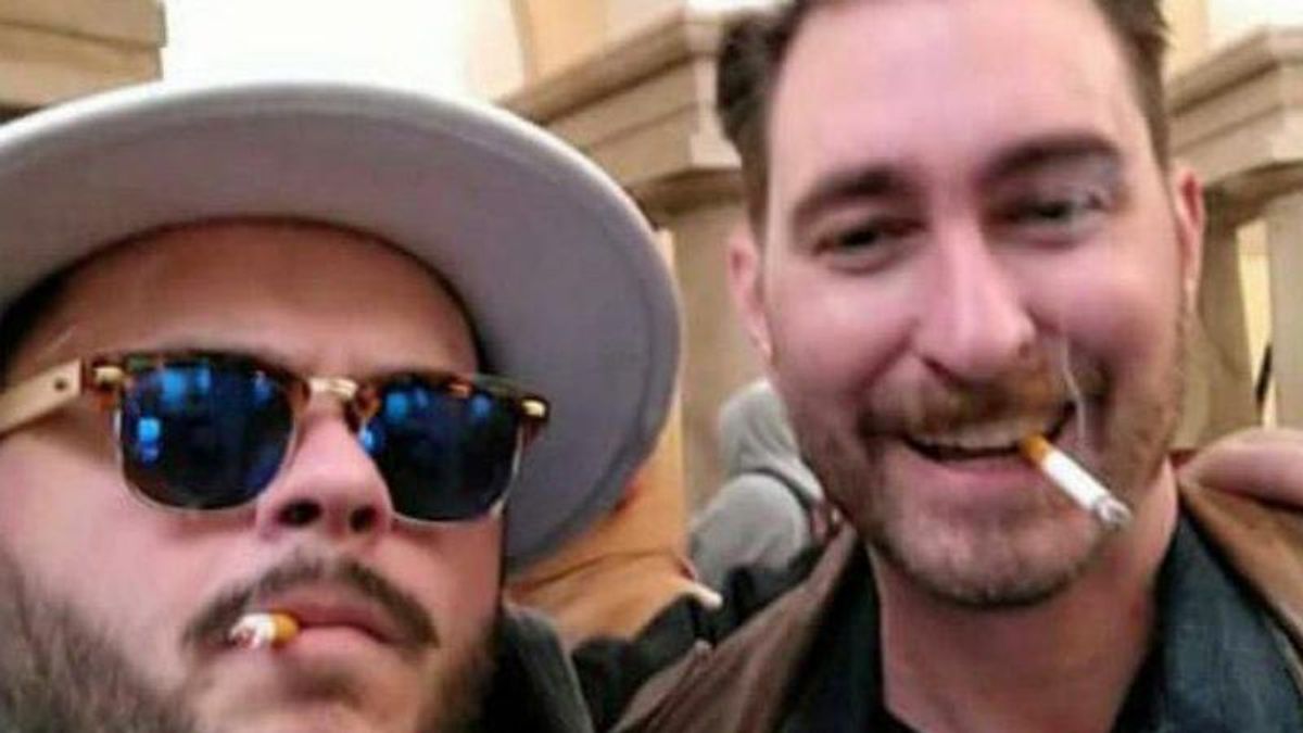 Selfie during insurrection leads to arrest of Trump supporter — who has a Proud Boys tattoo
