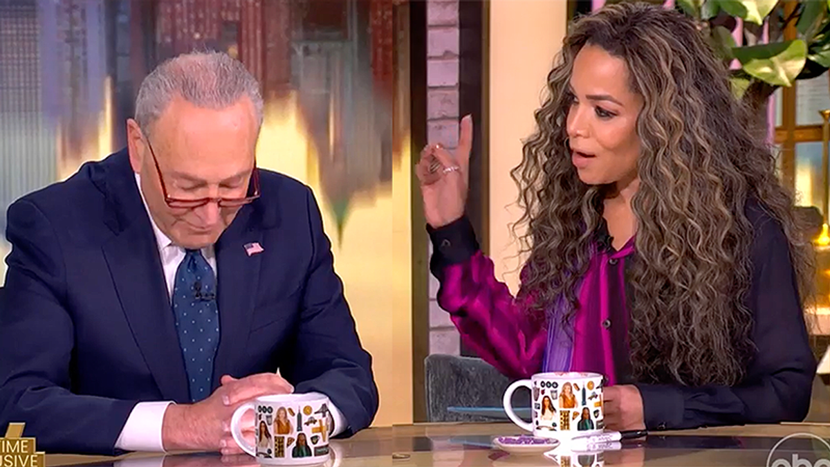 'I think you caved': Chuck Schumer feels heat as The View host lets rip