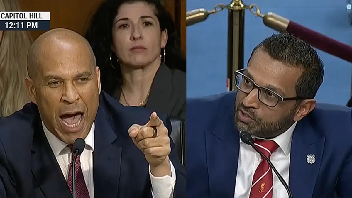 Booker’s criticism sends Kash Patel into furious meltdown during tense Senate hearing
