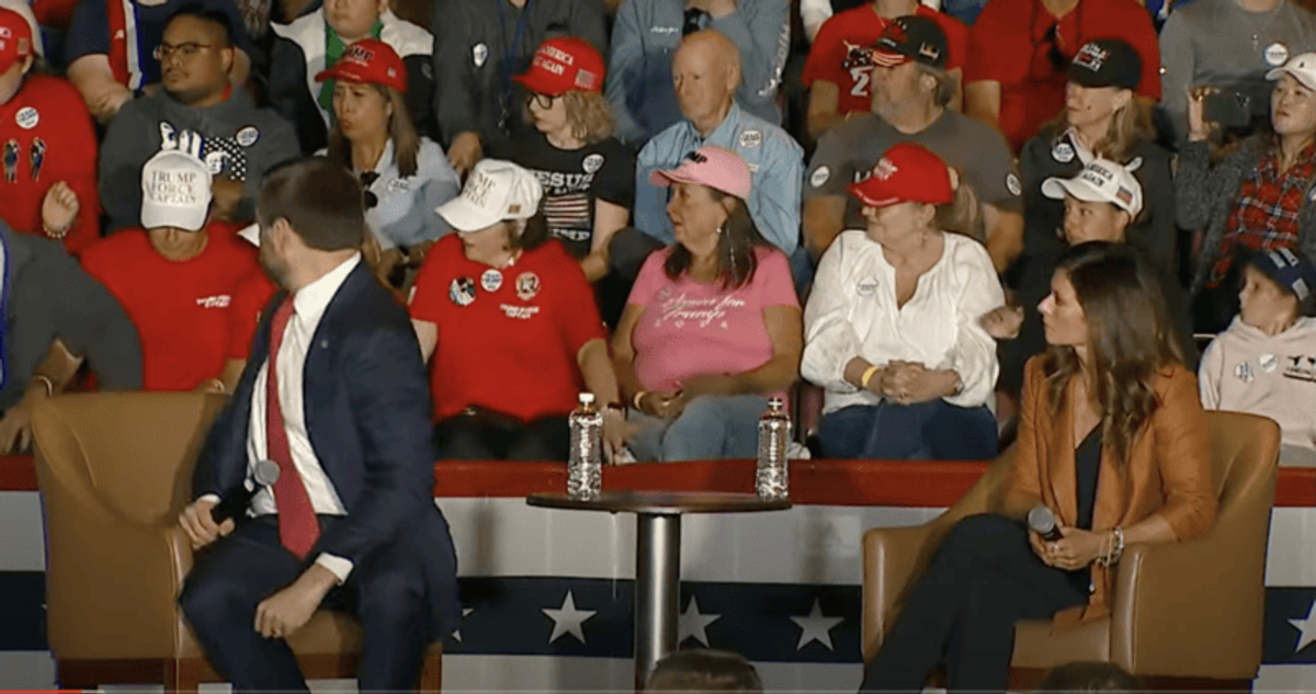 ‘Kamala Harris built this’: J.D. Vance cracks joke after woman falls and screams on stage