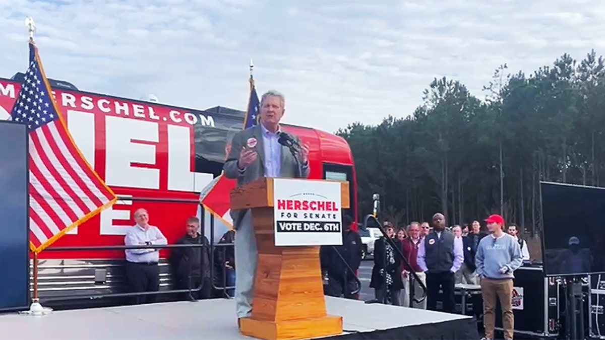 Herschel Walker supporter screams during Sen. Kennedy speech that Obama is the 'altar of the devil'