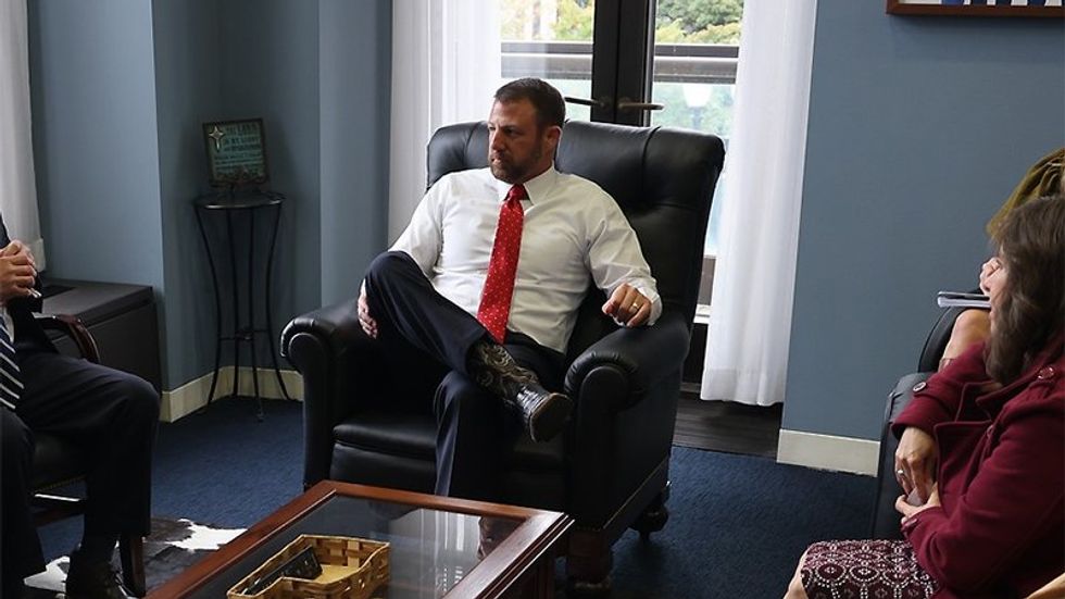 Oklahoma GOP Senator sports cowboy hat in protest of dress code used to target Fetterman