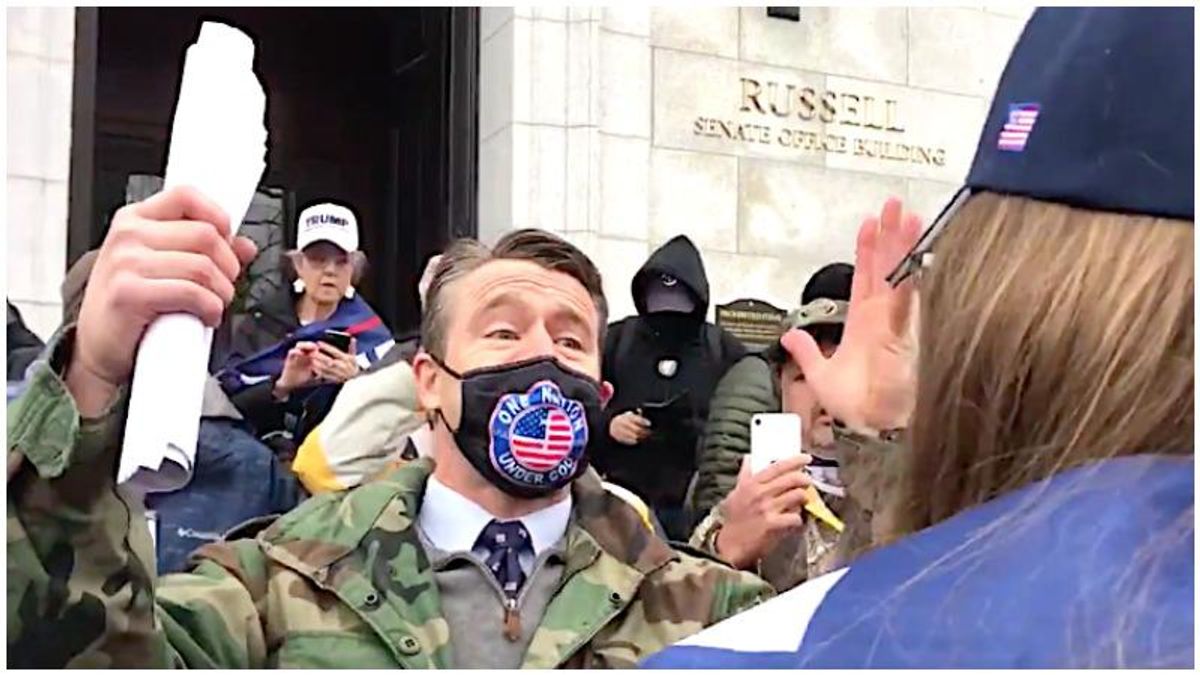 ‘The law matters’: Exasperated GOP senator tries to reason with Trump supporters in DC