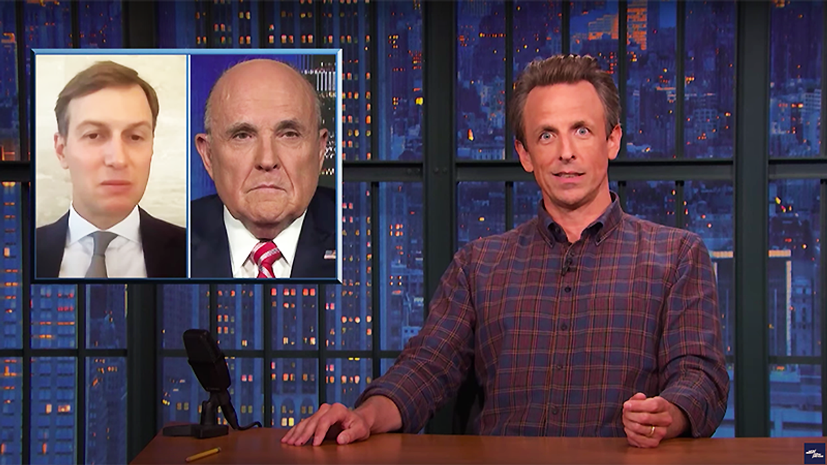 seth meyers jared kushner rudy giuliani