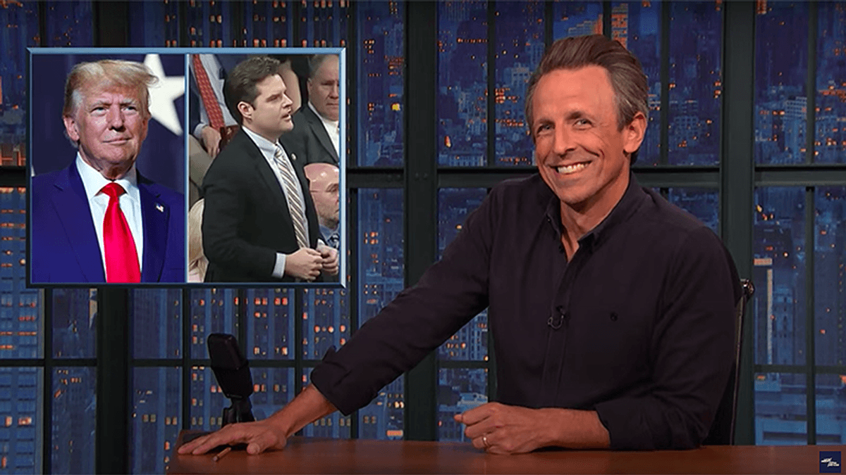 Seth Meyers ridicules Trump's humiliating failed speaker bid in January