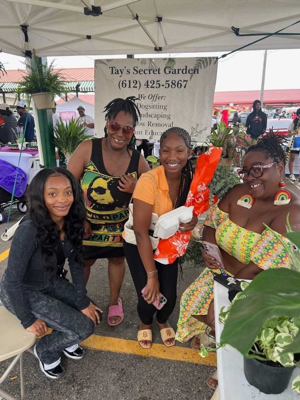 Shontay Evans selling plants