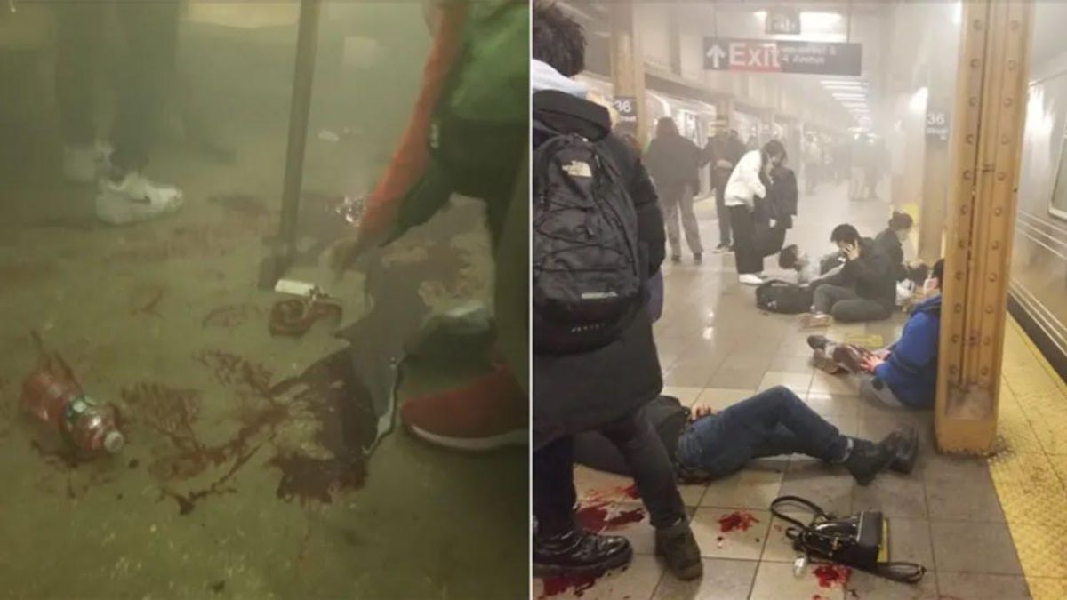 16 hurt and 10 shot in Brooklyn subway station shooting — smoke devices also found: NYPD