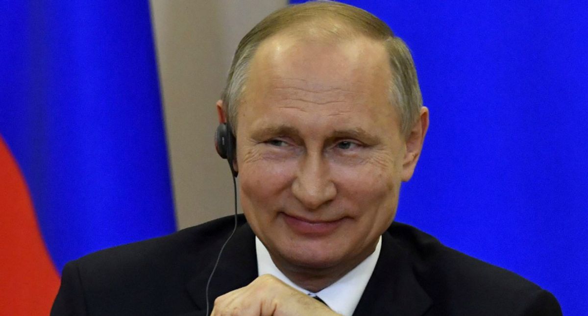 Won't someone stand up to protest Putin's biggest fanboy?