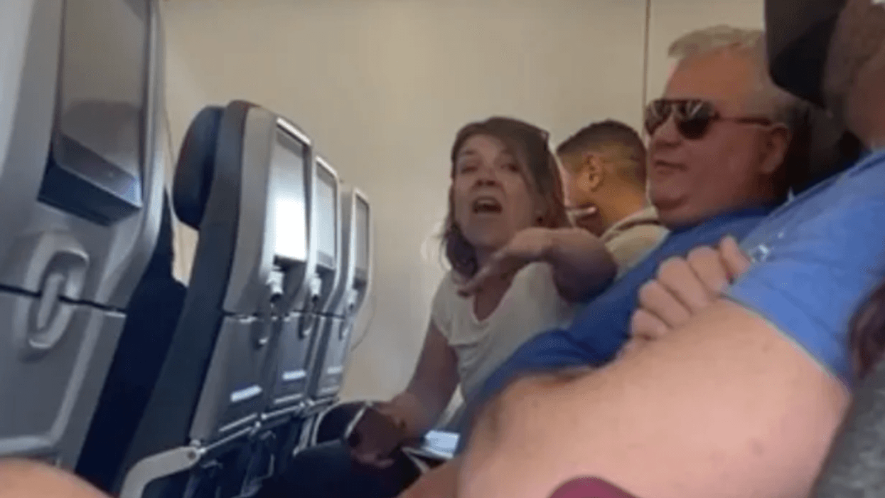 Slur-spewing couple kicked off flight — and complain it's because they're Trump supporters