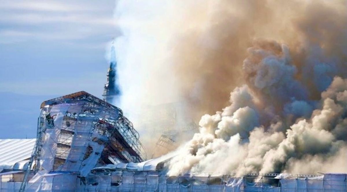 ‘This is our Notre-Dame’: Fire engulfs Copenhagen’s Old Stock Exchange