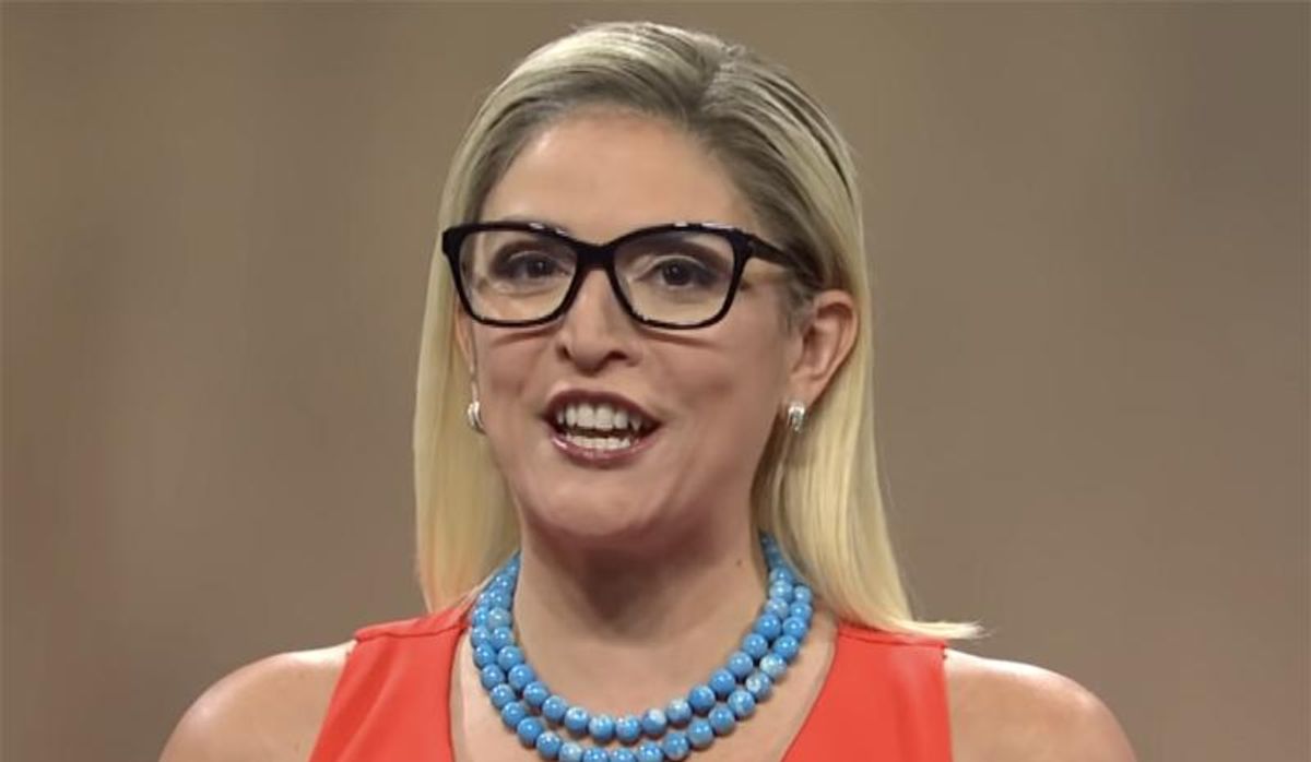 WATCH: Spotlight-hogging Kyrsten Sinema hilariously roasted on SNL