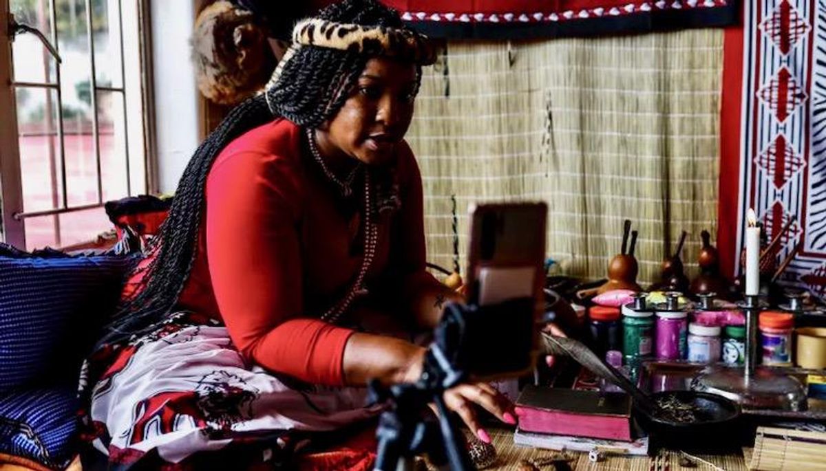 Ancient traditional healing rituals go digital in virus-hit S.Africa
