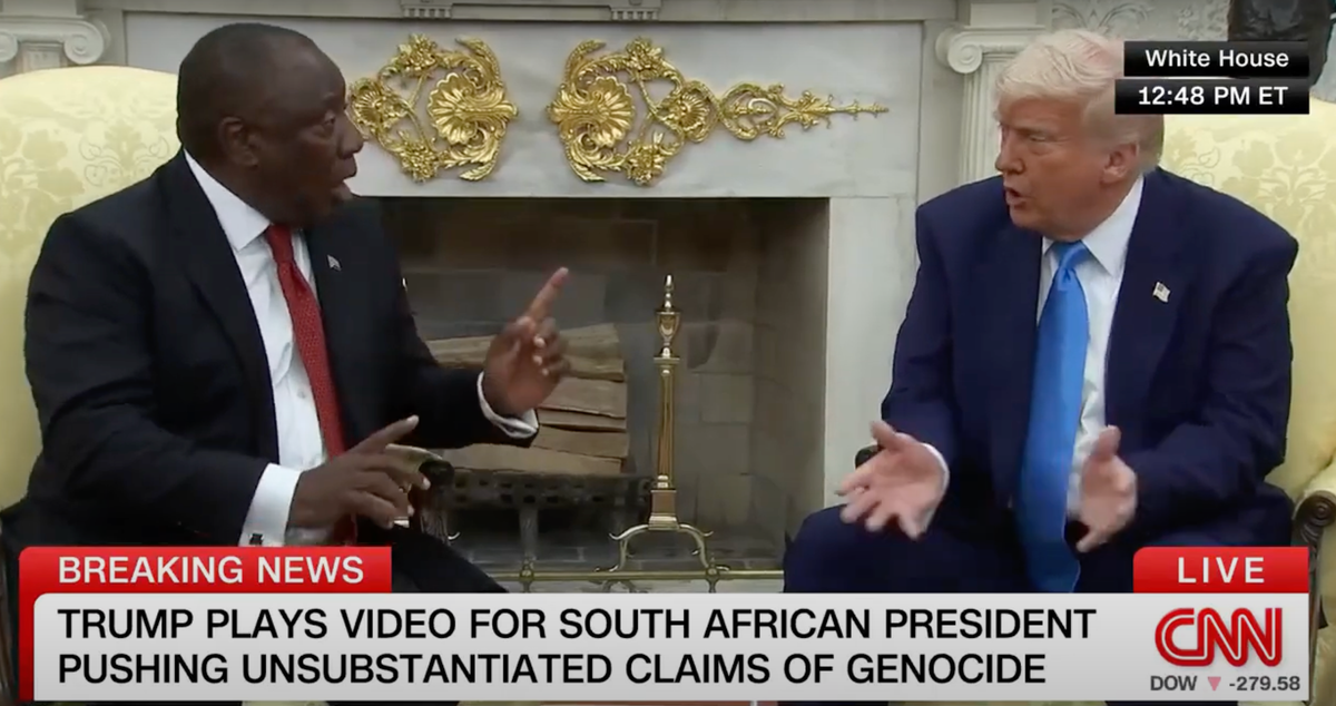 'No, no, no, no!' South African president refutes Trump's claim of reverse Apartheid