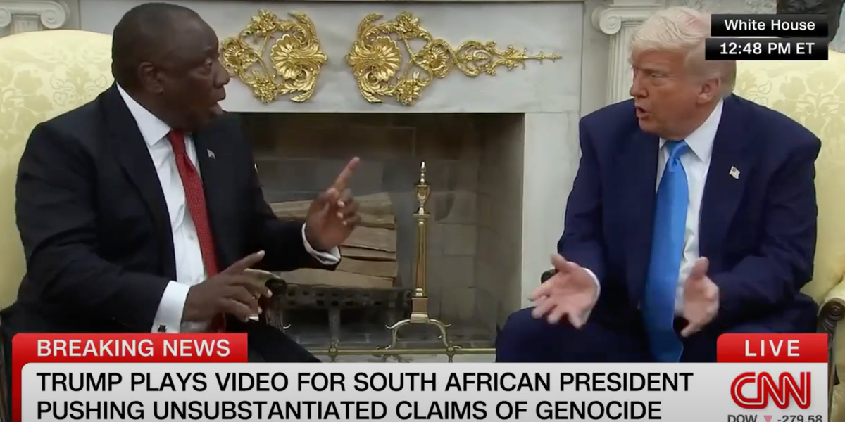 'No, no, no, no!' South African president refutes Trump's claim of reverse Apartheid