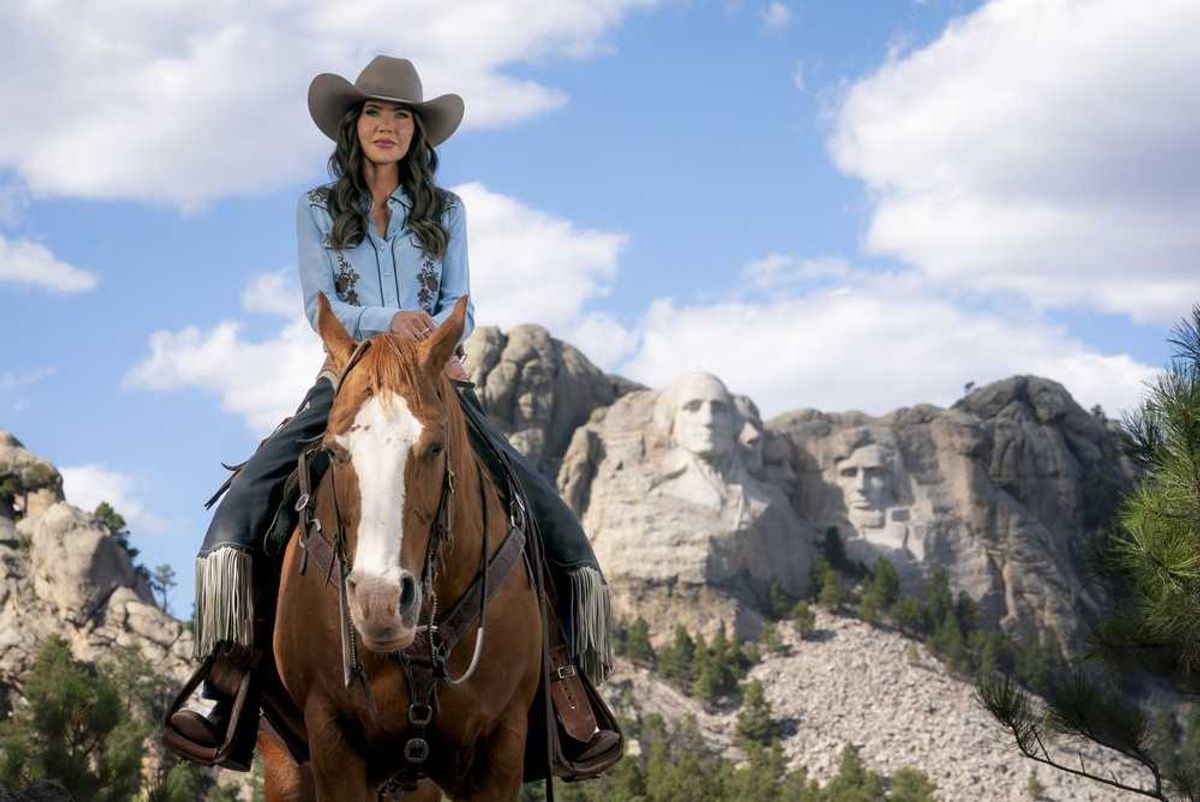 Kristi Noem's embarrassing half-horse statue caps her spectacular downfall