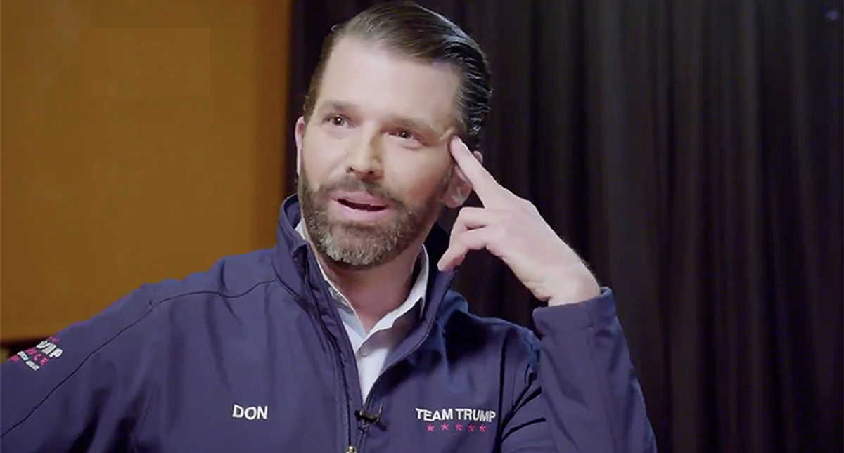 'Glass houses': Donald Trump Jr. gets crushed after smearing Lincoln Project as 'grifters' and 'pedophiles'