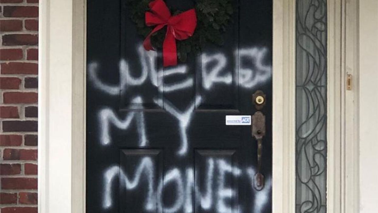 'Where's my money?' Mitch McConnell's house vandalized after blocking COVID aid