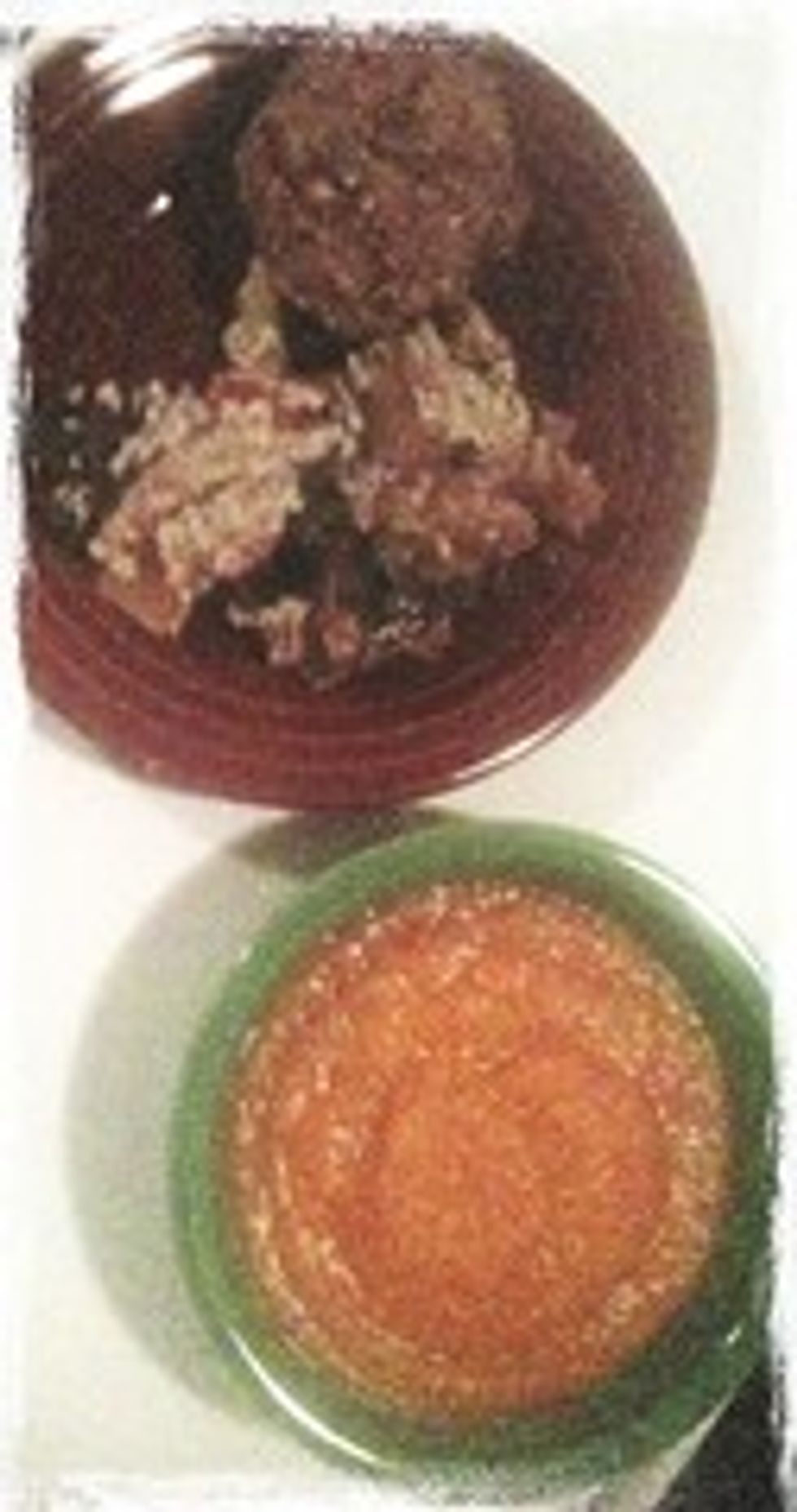 Squash & kale lasagna, apple & carrot soup, apple muffin