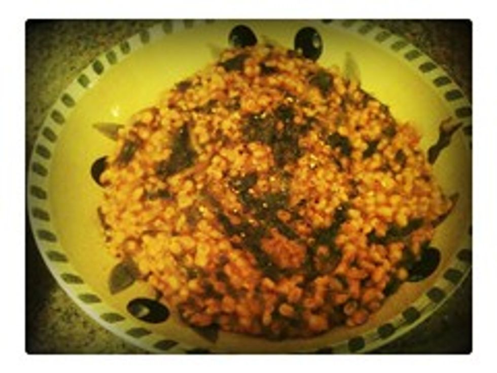 Squash risotto
