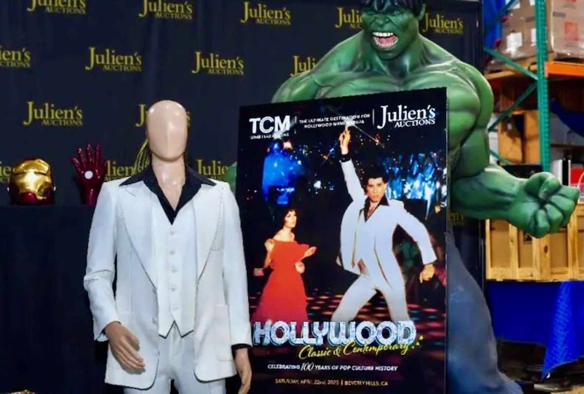 You should be dancing: 'Saturday Night Fever' suit up for sale
